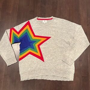 SUNDRY RAINBOW STAR SWEATER